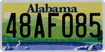 AL license plate 48AF085