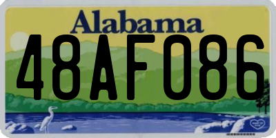 AL license plate 48AF086