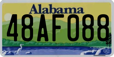 AL license plate 48AF088