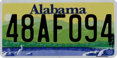 AL license plate 48AF094