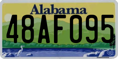 AL license plate 48AF095