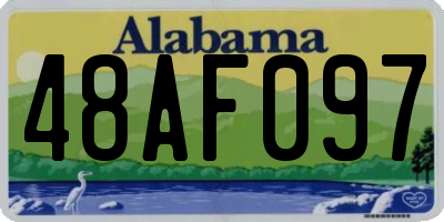 AL license plate 48AF097