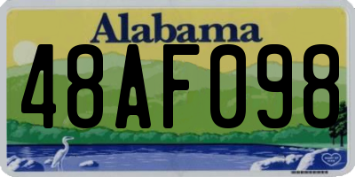 AL license plate 48AF098