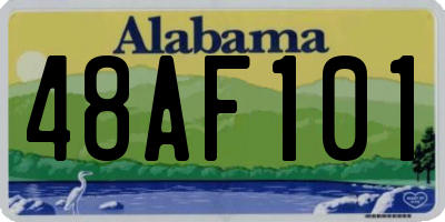 AL license plate 48AF101