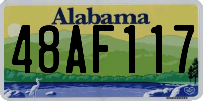 AL license plate 48AF117
