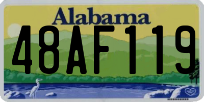 AL license plate 48AF119