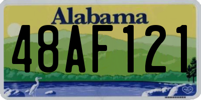 AL license plate 48AF121