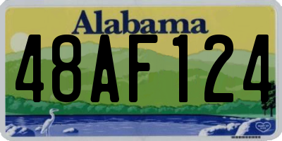 AL license plate 48AF124