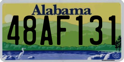 AL license plate 48AF131