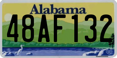 AL license plate 48AF132