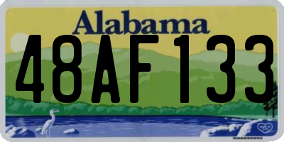 AL license plate 48AF133