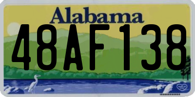 AL license plate 48AF138