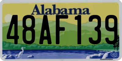 AL license plate 48AF139
