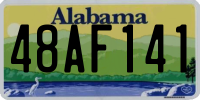 AL license plate 48AF141