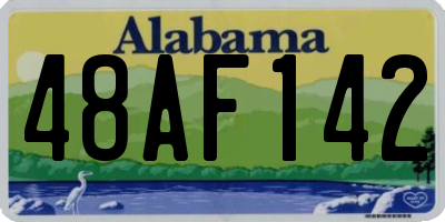 AL license plate 48AF142