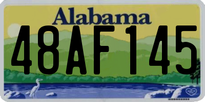 AL license plate 48AF145