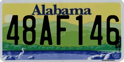 AL license plate 48AF146