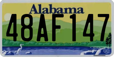 AL license plate 48AF147