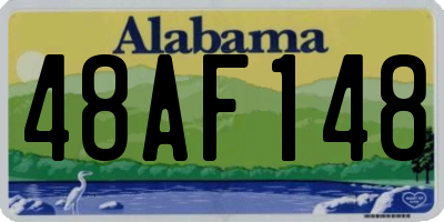 AL license plate 48AF148