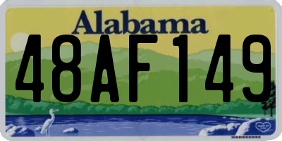 AL license plate 48AF149