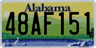 AL license plate 48AF151