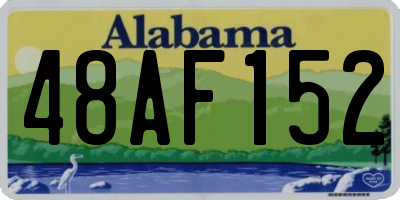 AL license plate 48AF152