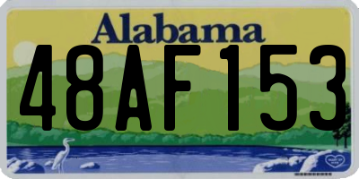 AL license plate 48AF153