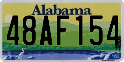 AL license plate 48AF154
