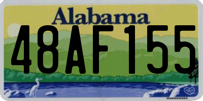 AL license plate 48AF155