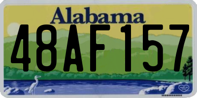 AL license plate 48AF157