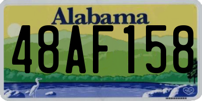 AL license plate 48AF158