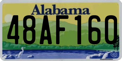 AL license plate 48AF160