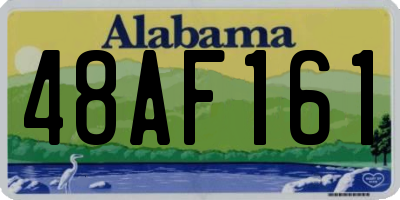 AL license plate 48AF161