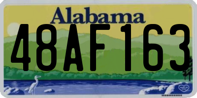 AL license plate 48AF163