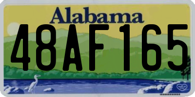 AL license plate 48AF165