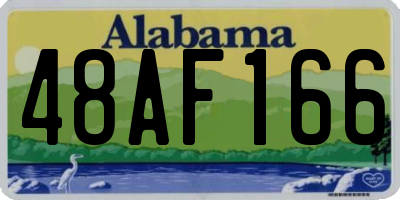 AL license plate 48AF166
