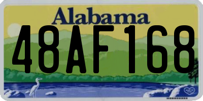 AL license plate 48AF168
