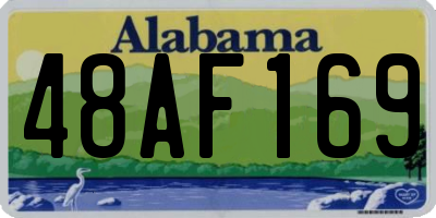 AL license plate 48AF169