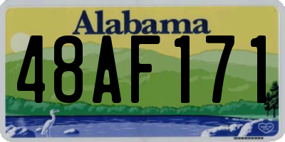 AL license plate 48AF171