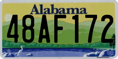 AL license plate 48AF172