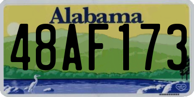 AL license plate 48AF173