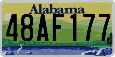 AL license plate 48AF177