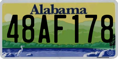 AL license plate 48AF178