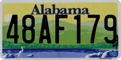 AL license plate 48AF179