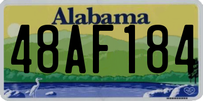 AL license plate 48AF184