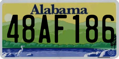 AL license plate 48AF186
