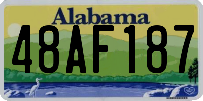 AL license plate 48AF187