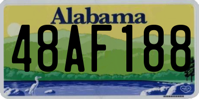 AL license plate 48AF188