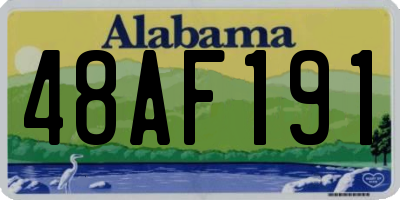 AL license plate 48AF191