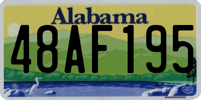 AL license plate 48AF195